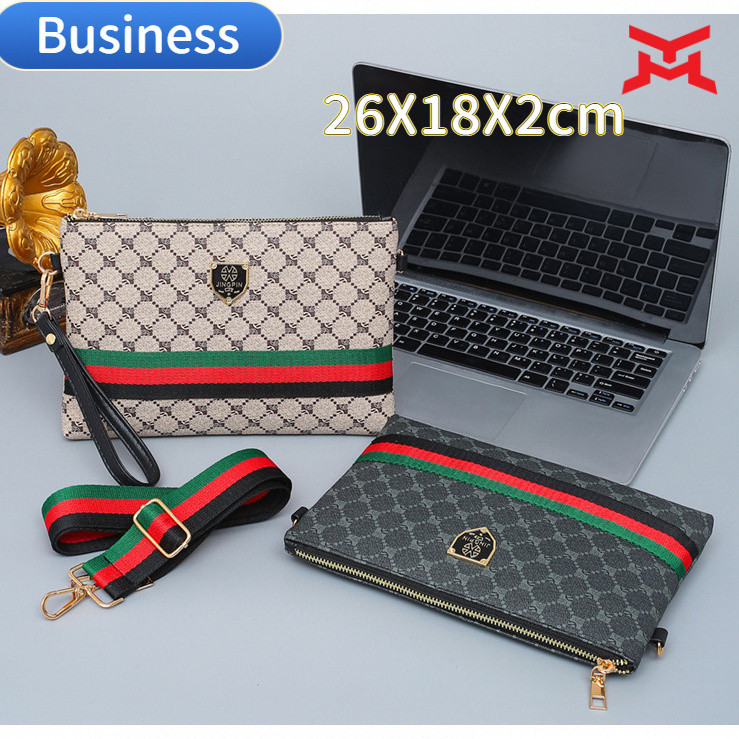 Túi đeo chéo cho nam, túi clutch đa chức năng, kiểu dáng mới 2025, unisex sọc dung tích lớn