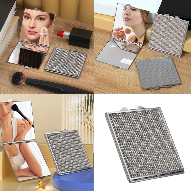 Gương trang điểm du lịch Gương trang điểm du lịch Gương mỹ phẩm hai mặt