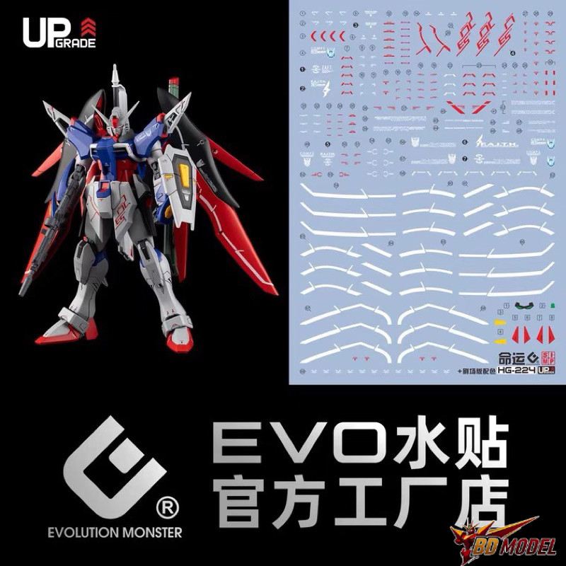 Đèn đen phản quang DECAL EVO UPgrade HG Destiny GUNDAM