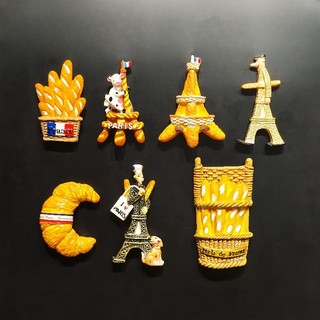 Châu Âu, Pháp, Tháp Eiffel, Nhân Viên Pháp, Sừng Bun Tủ Lạnh Miếng Dán Tủ Lạnh 3D Handmade Nhựa Du Lịch Quà Tặng Lưu Niệm Bộ Sưu Tập Trang Trí