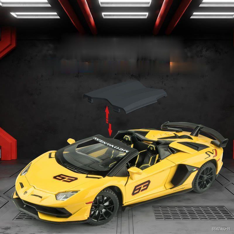 Mô hình ô tô  Lamborghini mui trần mô phỏng