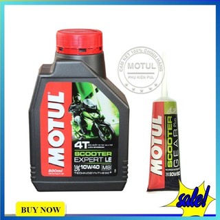 Comco nhớt xe máy tay ga Motul Scooter Expert 10W40 0.8 lít kèm nhớt hộp số hàng chính hãng cho Vision SH Lead Vario...