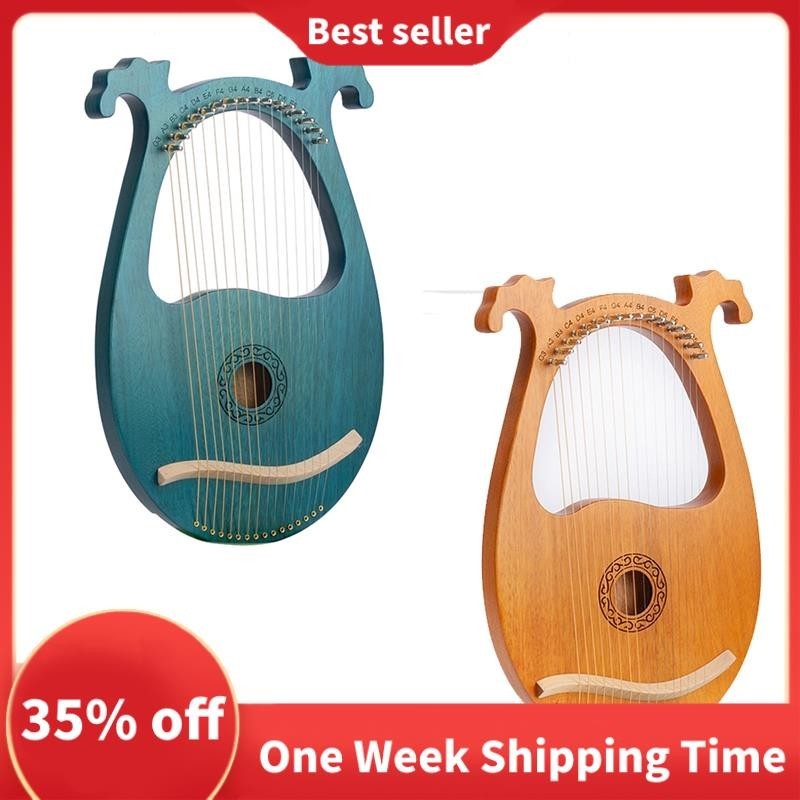 Lyre Harp 16 Dây Nhạc Cụ Bằng Gỗ Dây Nhạc Cụ Với Cờ Lê Điều Chỉnh Dây