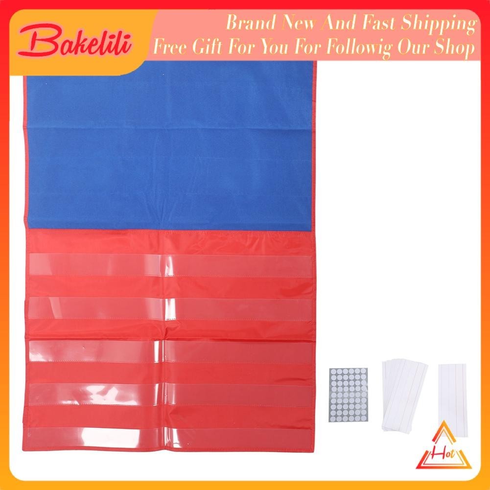 Bakelili Standard Pocket Chart  Stick On Interactive Learning Nylon fo