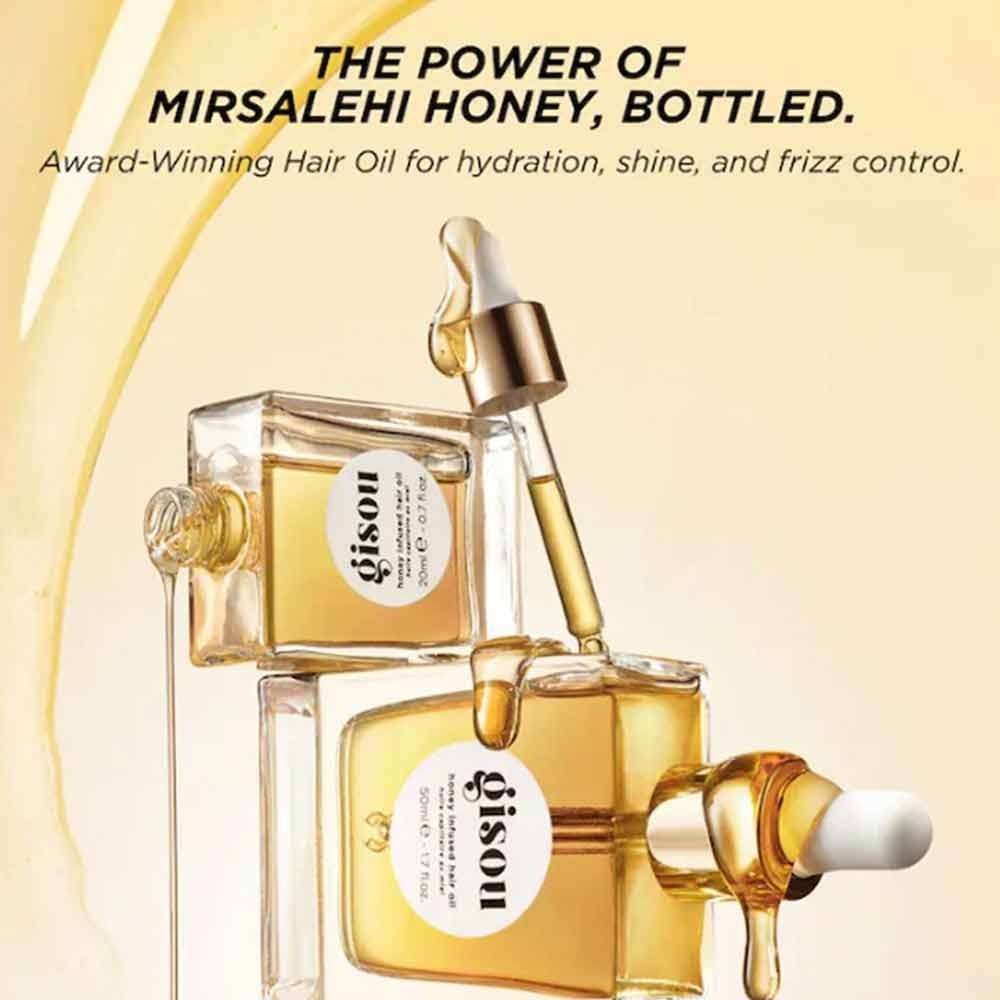 New Gisou Honey Infused Hair Oil Improve Dry Hair Care Essential Flexibility 20ML