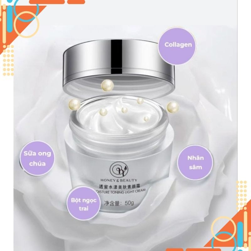 Kem Lười Honeybeauty , Honey beauty , Honey & Beauty kem dưỡng trắng mờ nám - HTshop
