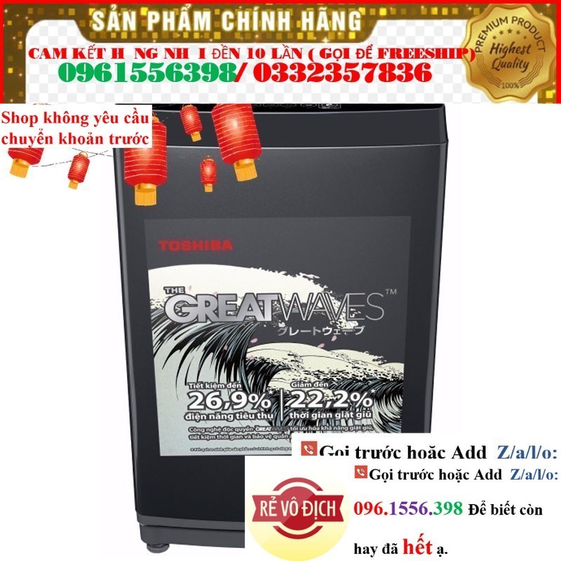 >> CH Máy giặt Toshiba 10Kg AW-M1100PV(MK) <>