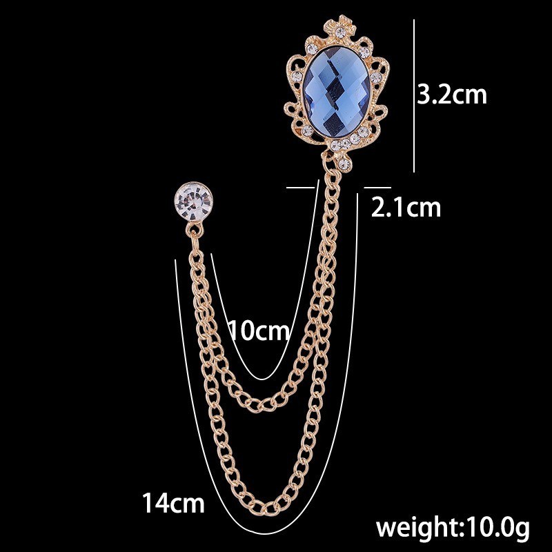 Ghim Cài Áo Hình Đại Bàng Đính Đá Thời Trang Cho Nam