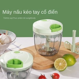 Máy xay mini đa năng 3 lưỡi dao kéo tay, xay tỏi ớt hành, xay rau củ quả