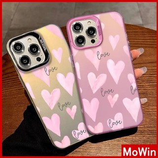Mowin - Dành cho iPhone 15 Pro Max iPhone 11 Ốp lưng sang trọng IMD Mạ Tia laze Khung TPU mềm Bảng cứng Máy ảnh mát mẻ tình yêu đẹp Tương thích với iPhone 14 13 12 11 Pro max Plus XR XS