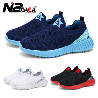Nhẹ Trẻ Em Giày Slip-In Lưới Thoáng Khí Giày Cho Bé Trai Chống Trơn Trượt Bé Gái Đi Học Size 27-39