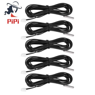 Dây thăm dò cảm biến nhiệt độ điện trở 5x 2m ntc 10 k 1% 3950 đen