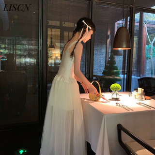 LISCN váy Đầm váy nữ body đầm Dễ thương Xu hướng Korean Thời trang WLQ24301I6 11Z240314