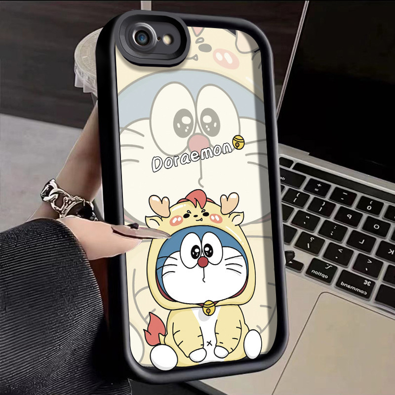 Dành Cho iPhone 6 Plus 6s Plus 7 Plus 8 Plus 5 5s Se 2020 Ốp Lưng Hoạt Hình Doremon Chống Sốc Vỏ Điệ