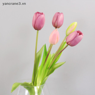 Bó hoa tulip cảm ứng thật bằng silicon Trang trí hoa nhân tạo tại nhà Dec