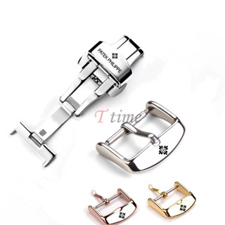 16mm 18mm 20mm 22mm Khóa đồng hồ cho Patek Philippe Thép không gỉ Bướm Pin Khóa đồng hồ Nút Đồng hồ Phụ kiện đồng hồ