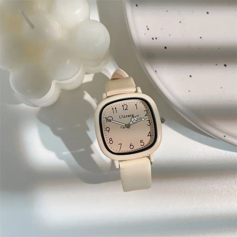Đồng hồ chuyên dụng dành cho kỳ thi dành cho nữ sinh trung học cơ sở có giá trị cao Niche Đơn giản phù hợp Làm trắng da phong cách Preppy Thời trang Phong cách Hàn Quốc Quà tặng trang trí tay cho bạn bè