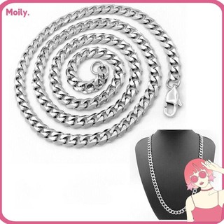 Vòng cổ choker bằng thép không gỉ 5/7/9/MM phong cách gothic thời trang cho nam
