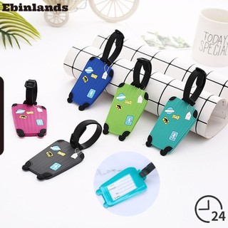 Thẻ ID Gắn Hành Lý Bằng Silicon Nhiều Màu Sắc Dễ Thương