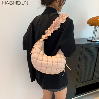 Hashidun Túi xách gấp bong bóng bong bóng thêu đàn hồi Thiết kế cá nhân Túi đeo dưới cánh tay nách