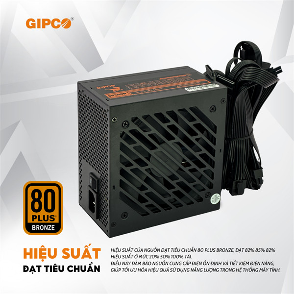 Nguồn máy tính GIPCO 500W PLUS Gaming