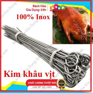 (Giá Sỉ)Xiên khâu bụng vịt, kim khâu bụng vịt quay, xiên thịt mini dài 15cm- 30cm