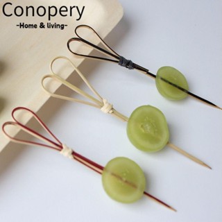 Conopery Tăm Que, Tre 100 Cái / túi Xiên Que Chọn, Cocktail Trang Trí Thân Thiện Với Môi Trường