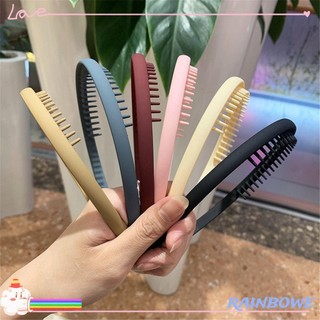 Băng đô cài tóc màu cầu vồng đơn giản