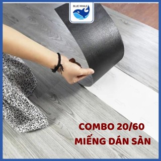 [20/60 MIẾNG] 1 Hộp miếng dán tường - sàn nhựa có sẵn keo dán kích thước 45x15cm