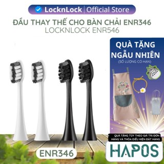 Bộ 4 đầu thay thế cho bàn chải điện LocknLock ENR346 mã ENR546WHT 2 màu đen trắng - Chính Hãng - Hapos Mall