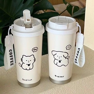 bình giữ nhiệt cốc cà phê cá nhân ống hút cốc cầm tay dành cho nam và nữ xe thể thao ly giữ nhiệt