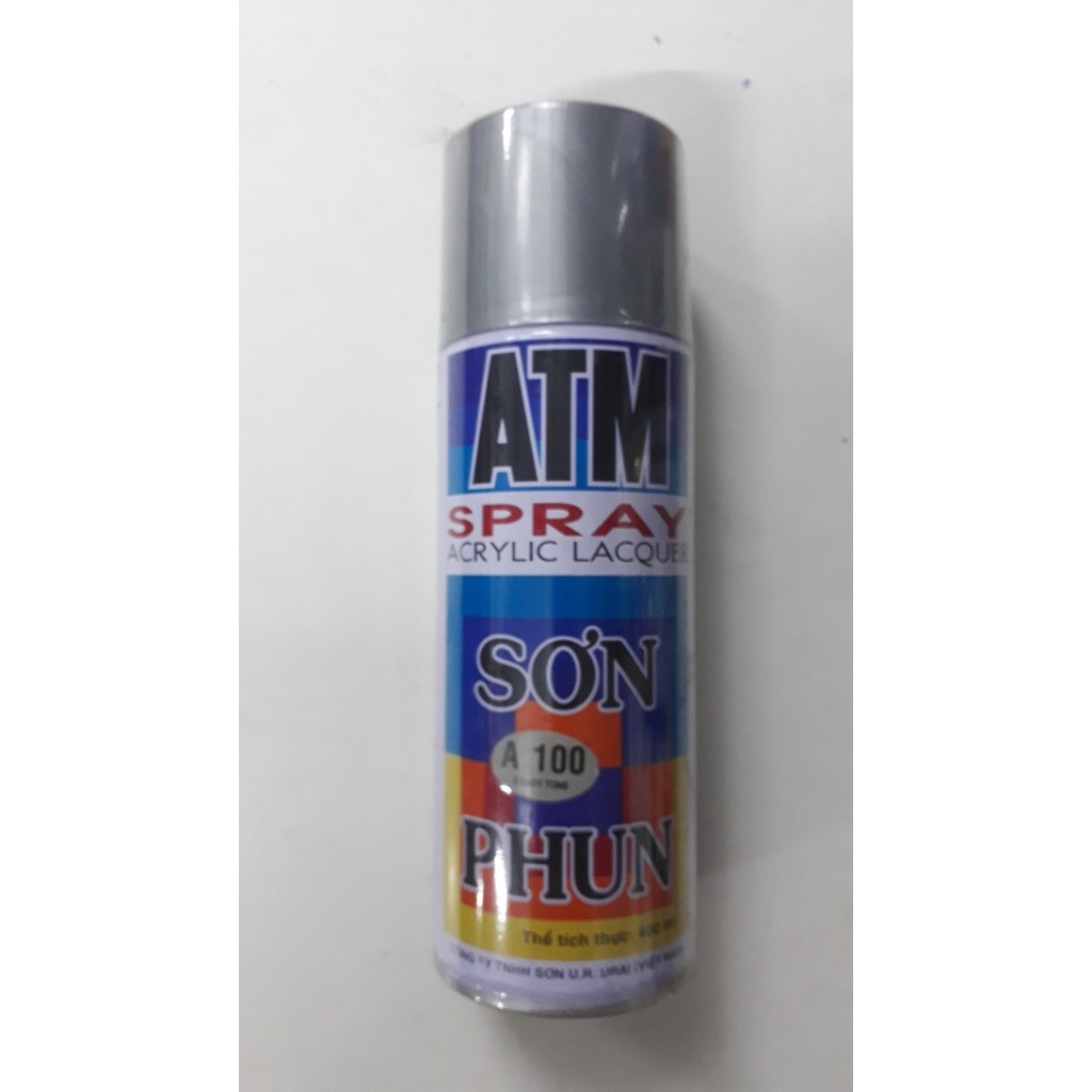 Sơn xịt ATM A100 nhũ bạc CỬA HÀNG ĐIỆN NƯỚC QUÂN HIỀN