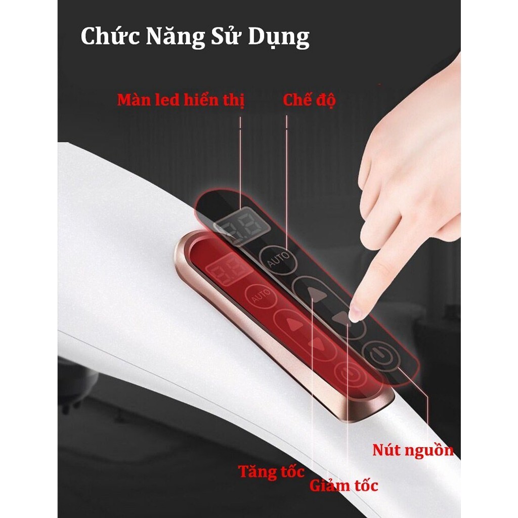 Máy massage đấm lưng cầm tay 6 đầu YT-1706AL - Máy massage cầm tay sạc pin