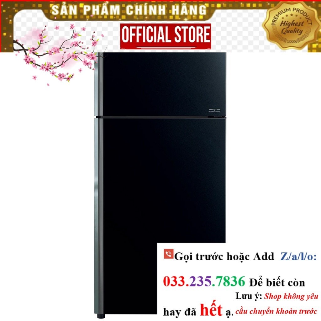 >Sale< Tủ lạnh Hitachi Inverter 339 lít R-FVX450PGV9(GBK)