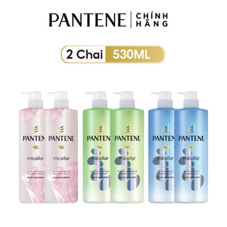 Combo 2 Chai Dầu Gội PANTENE Micellar 530ML Mic - Hoa Hồng/ Mic - Tảo Biển/ Mic - Hoa Súng