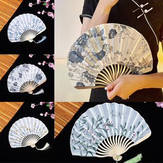 Phong Cách Trung Hoa Hoa Người Hâm Mộ Di Động Cầm Tay Quạt Trống Lụa Tre Gấp Quạt Cưới Trang Trí Tiệc Cưới Cưới Quà Tặng