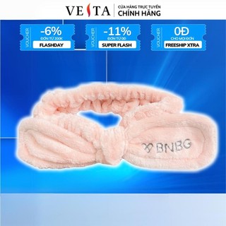 Băng đô rửa mặt bnbg đắp mặt nạ cài tóc nữ vải nhung mềm