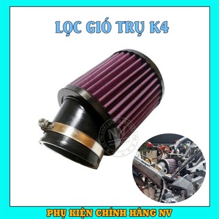 Lọc gió thép độ k&n mẫu trụ k4 size lớn - lọc sạch mọi bụi bẩn teentop