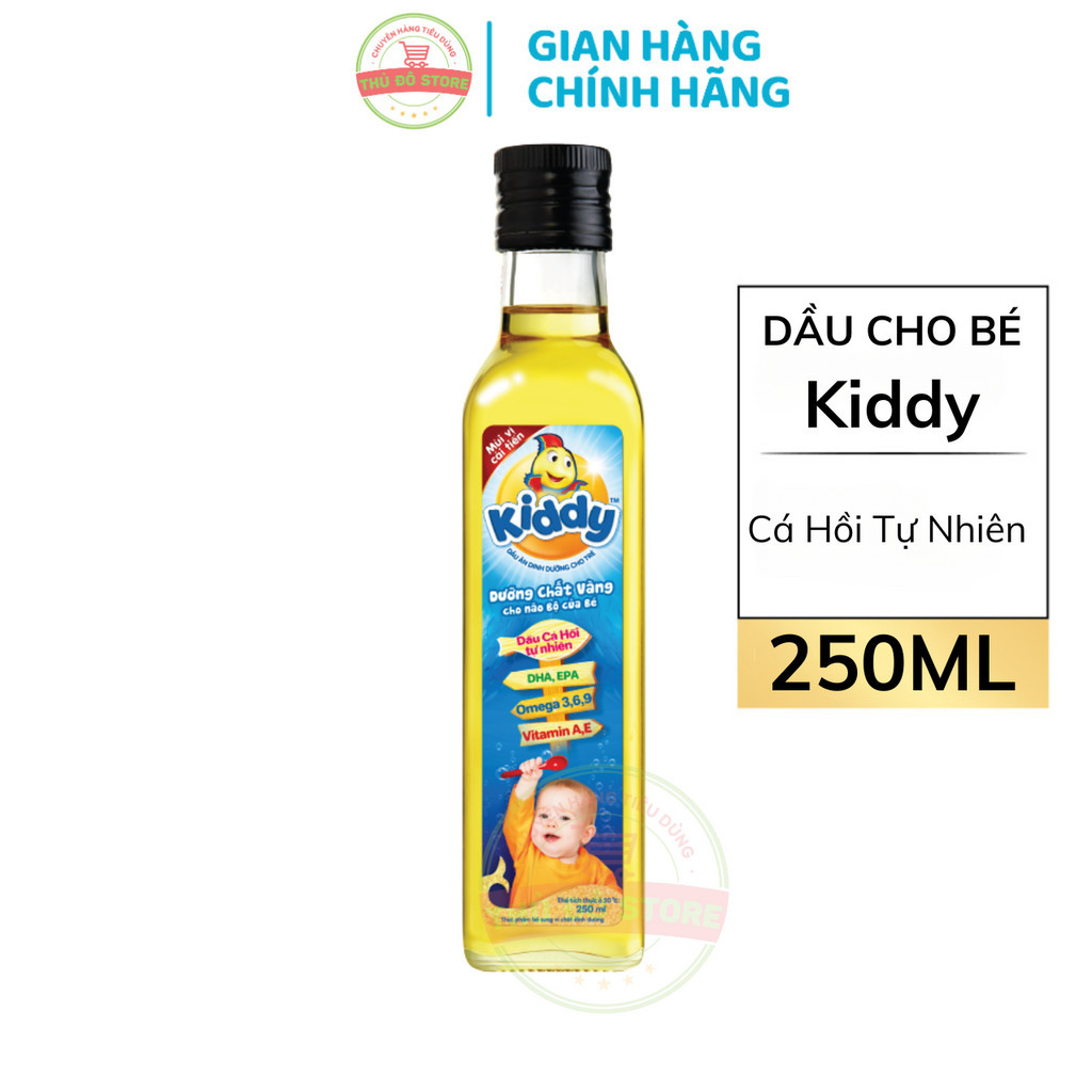 Dầu Ăn Kiddy Cá Hồi Dinh Dưỡng Cho Bé - Chai 250ML