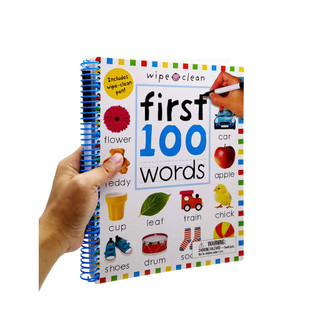 Wipe Clean: First 100 Words - Extended Edition: Includes Wipe-Clean Pen
