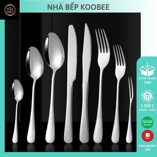 Bộ dụng cụ bàn ăn dao thìa nĩa muỗng nhiều kích cỡ chất liệu thép không gỉ cao cấp sang trọng