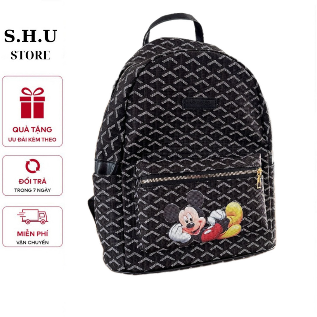 Balo đi chơi, Balo đi học, Balo Edmond QSN Mickey form đẹp N327