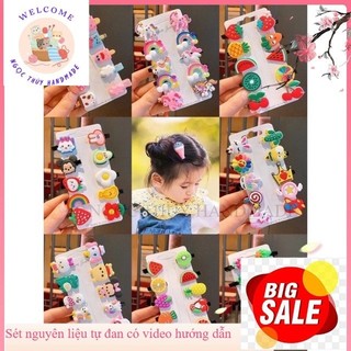 Sét 10 cặp tóc siêu dễ thương cho bé