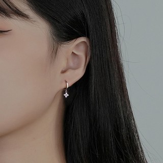 Bông tai Zircon bán chạy nhất ở Châu Âu và Hoa Kỳ Bông tai mặt dây chuyền hoa nhỏ tinh tế Phụ kiện nữ sang trọng thời trang