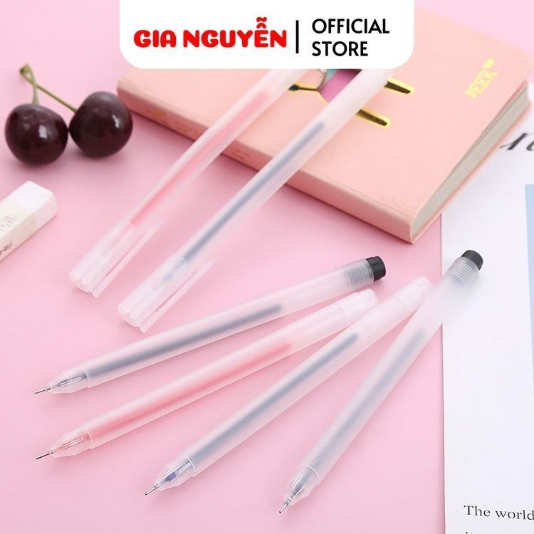 combo 10 Bút bi Gel nước E44 Cute dễ thương Ngòi 0.5mm