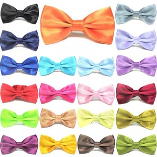 Cà vạt nơ hai lớp dành cho trang phục công sở nam cà vạt nơ màu trơn