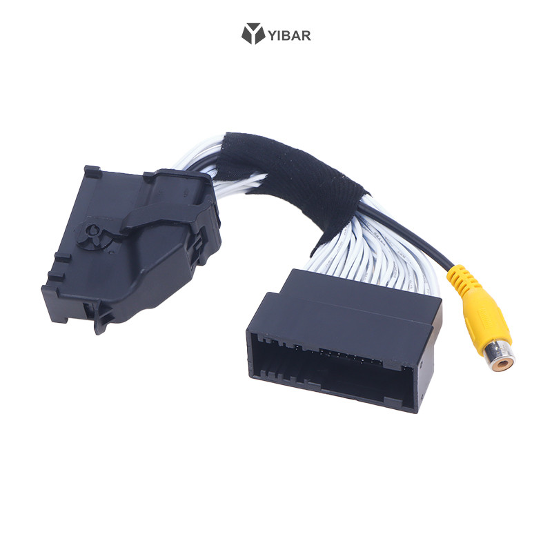 Yibar Hệ Thống Định Vị Ô Tô Đảo Chiều Phía Sau Camera Adapter Cáp Dây Cho Xe Ford SYNC 1 2 3 Đầu Vào Máy Ảnh Adapter RCA Cho Lincoln Mới