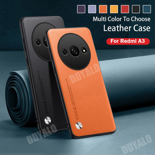 Ốp Lưng Cho Redmi A3 4G RedmiA3 Redmy Redme Xiaomi 2024 Vỏ Điện Thoại Ốp Lưng Chống Sốc Da Sang Trọng Đơn Giản Mềm TPU Edge Màu Trơn Chống Rơi