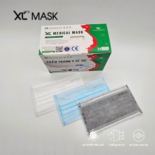 100 chiếc Khẩu trang y tế 4 lớp Xuân Lai vải không dệt chống tia UV nhiều