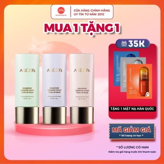 Set 3 tuýp kem lót kiềm dầu Age20’s Signature Essence Cover Tone-up Base 6ml - kem lót nền nâng tông
